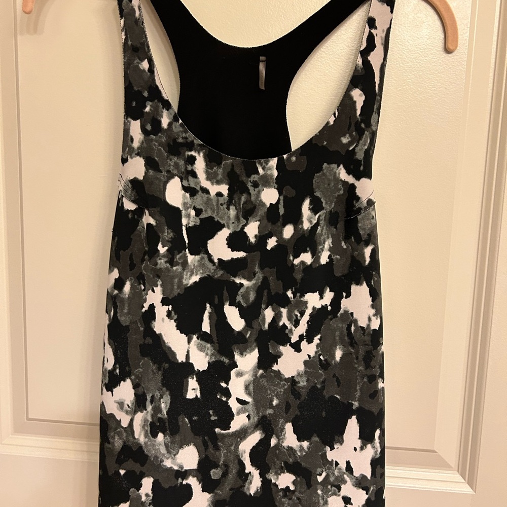 Black and White Patterned Tank Top
